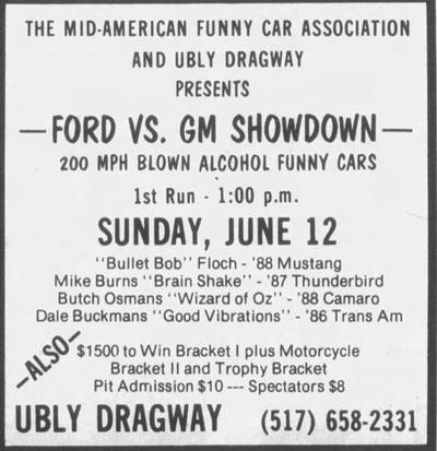 Ubly Dragway - Ford V Gm Showdown (newer photo)